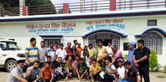 उत्तराखंड युवा मंच चंडीगढ़ द्वारा आज मलेठी स्थित सुंदर सिंह चौहान वृद्धाश्रम में किया गया वृक्षारोपण malethi-vriddha-ashram-satpuli