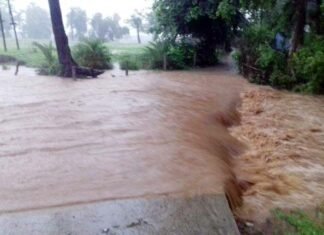 उत्तराखंड : भारी बारिश से उफनाई नदियां, कोटद्वार में बरसाती नदी में बहा बाइक सवार युवक