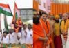 आप भी अयोध्या में : तिरंगा यात्रा निकालने से पहले डिप्टी सीएम सिसोदिया-संजय सिंह भी राम की शरण में
