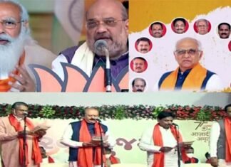 पीएम मोदी-शाह का एक और नया ‘गुजरात मॉडल’, हाईकमान ने पूरी सरकार बदल डाली, नई सरकार में इन 24 विधायकों ने ली मंत्री पद की शपथ New Chief Minister of Gujarat Bhupendra Patel