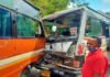 सतपुली-कोटद्वार रोड़ पर दो बसों की आपस में भिड़ंत bas accident satpuli-kotdwar road