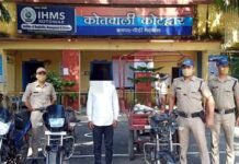 कोटद्वार पुलिस ने चोरी की बाइक के साथ अभियुक्त को किया गिरफ्तार,कब्जे से 2 अन्य मोटर साइकिल भी बरामद bike theft caught in kotdwar