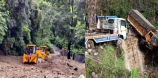 ऋषिकेश-बदरीनाथ हाईवे पर बादल फटने से अलकनंदा में समाया डीजल से भरा टैंकर, दो लोग लापता, कई अन्य वाहन मलबे में दबे cloudburst on Rishikesh-Badrinath highway