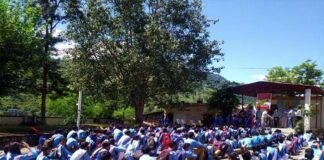 जीआईसी कीर्तिनगर में हर्षोल्लास से मनाया गया प्रवेशोत्सव कार्यक्रम gic-kirti nagar