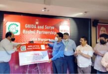 ग्रेटर नोएडा वासियों को दिवाली पर मिल जाएगा स्मार्ट एलईडी लाइट का तोहफा, सालभर में 70 हजार एलईडी से रोशन होंगी ग्रेनो की सड़कें, बिजली चोरी पर लगेगी रोक gnida-and-surya-soshni-partnership