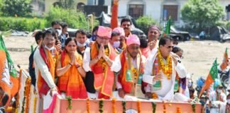 मुख्यमंत्री पुष्कर सिंह धामी ने ऋषिकेश में जन आशीर्वाद रैली में किया प्रतिभाग cm pushkar dhami participated in public blessing rally in rishikesh