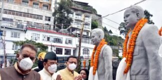 मुख्यमंत्री पुष्कर सिंह धामी ने मसूरी में शहीद राज्य आंदोलनकारियों को दी श्रद्धांजलि cm-dhami-at-mussoorie