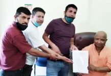 पुरानी पेंशन बहाली संयुक्त मोर्चा के प्रतिनिधि मंडल ने लैंसडौन विधायक दलीप रावत से मुलाकात कर की पुरानी पेंशन बहाली की मांग old-pension-restoration-FRO