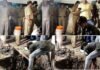 महिला पुलिसकर्मी के प्यार में पागल शख्स ने पत्नी व दो बच्चों का खून कर घर के अंदर बेसमेंट में दफना दिया था, तीन साल बाद खुदाई में मिले कंकाल, डीएनए जांच से होगी पुष्टि skeletons-found-in-the-excavation