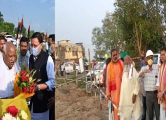 मुख्यमंत्री बनने के बाद पुष्कर सिंह धामी पहली बार पहुंचे अयोध्या, रामलला के किए दर्शन