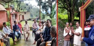 भाजपा के पूर्व जिलाध्यक्ष राजकुमार पोरी ने किया क्षेत्र भ्रमण, थानेश्वर महादेव मंदिर प्रांगण में चौपाल लगा सरकार की जनकल्याणकारी नीतियों से ग्रामीणों को कराया अवगत