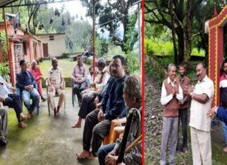 भाजपा के पूर्व जिलाध्यक्ष राजकुमार पोरी ने किया क्षेत्र भ्रमण, थानेश्वर महादेव मंदिर प्रांगण में चौपाल लगा सरकार की जनकल्याणकारी नीतियों से ग्रामीणों को कराया अवगत
