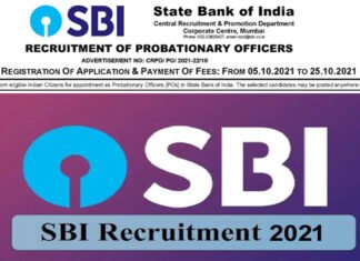 SBI PO Recruitment 2021: एसबीआई में PO के 2056 पदों पर निकली भर्ती, यहां देखें भर्ती का नोटिफिकेशन व अन्य डिटेल SBI-RECRUITMENT OF PROBATIONARY OFFICERS