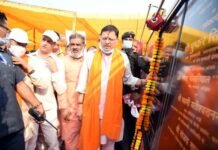 सीएम धामी ने लक्सर में 4922.82 लाख रूपये की विभिन्न विकास योजनाओं का किया लोकार्पण और शिलान्यास
