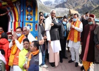 पीएम मोदी के प्रस्तावित दौरे से पहले सीएम धामी ने बाबा केदारनाथ के दर्शन कर लिया जायजा cm-dhami-at-kedarnath