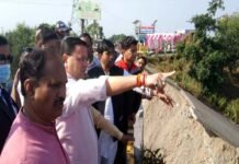 मुख्यमंत्री पुष्कर धामी ने किया क्षत्रिग्रस्त गौला पुल का स्थालीय निरीक्षण Gaula bridge