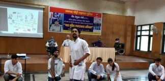 श्रीनगर : नशा मुक्ति जागरूकता अभियान कार्यक्रम में नुक्कड़ नाटक के माध्यम से युवाओं को नशे की लत से दूर रहने का दिया संदेश nashamukti-jagrukta-abhiyan