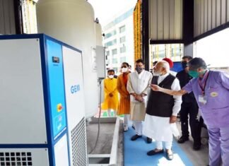 प्रधानमंत्री मोदी ने ऋषिकेश से राज्यों और केन्द्रशासित प्रदेशों के 35 पीएसए ऑक्सीजन संयंत्रों को देश को किया समर्पित oxygen-PLANT-in-rishikesh