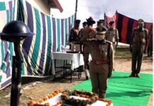 पुलिस स्मृति दिवस पर पौड़ी गढ़वाल पुलिस ने शहीदों को को याद कर श्रद्धान्जलि दी