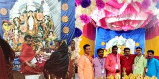 शारदीय नवरात्रि के समापन पर श्री श्री दुर्गा पूजा संस्था ने नाटककृत्या बच्चों का बढ़ाया मनोबल