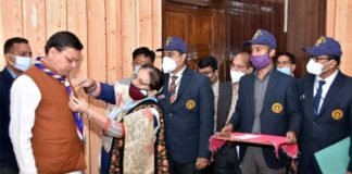 भारत स्काउट एवं गाइड के स्थापना दिवस पर भारत स्काउट एवं गाइड के प्रतिनिधिमण्डल ने मुख्यमंत्री धामी से की शिष्टाचार भेंट Bharat-Scouts-and-Guides