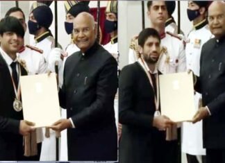 नीरज चोपड़ा समेत इन 12 खिलाड़ियों को मिला ध्यानचंद खेल रत्न पुरस्कार, 35 को अर्जुन अवॉर्ड Dhyan Chand Khel Ratna Award