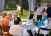 लालकृष्ण आडवाणी के जन्मदिवस पर पीएम मोदी, राजनाथ सिंह और अमित शाह पहुंचे बधाई देने PM Modi and Amit Shah arrived to congratulate LK Advani