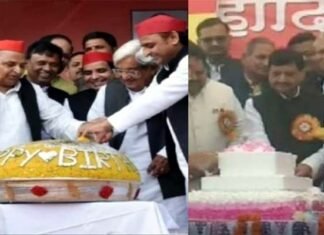 चाचा भतीजा में बनी रही दूरी : मुलायम के जन्मदिन पर भी अखिलेश, शिवपाल नहीं आए साथ Mulayam-Singh-Yadav-birthday