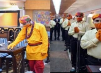 संत समाज की नाराजगी के बाद रामायण एक्सप्रेस ट्रेन के वेटर्स की बदली गई भगवा ड्रेस