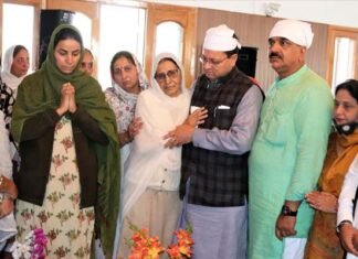 स्व. वीरेन्द्र सिंह सामन्ती की अन्तिम अरदास में शामिल हुए मुख्यमंत्री धामी