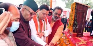 मुख्यमंत्री धामी ने खटीमा में शहीद सम्मान यात्रा में किया प्रतिभाग शहीद सम्मान यात्रा