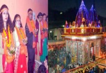 बैकुंठ चतुर्दशी : श्रीनगर के कमलेश्वर महादेव मंदिर में खड़ दिया अनुष्ठान शुरू, नि:संतान दंपति संतान प्राप्ति के लिए रातभर खड़े रहकर कर रहे हैं पूजा kamleshwar-mandir-khad-diya-puja