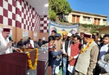 ब्लॉक प्रमुख राणा के कार्यकाल में नवनिर्मित द्वारीखाल विकासखण्ड के ब्लाक सभागार का कबीना मंत्री सतपाल महाराज ने किया लोकार्पण mahendra-rana-dwarikhal