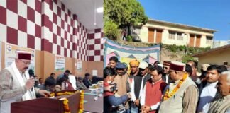 ब्लॉक प्रमुख राणा के कार्यकाल में नवनिर्मित द्वारीखाल विकासखण्ड के ब्लाक सभागार का कबीना मंत्री सतपाल महाराज ने किया लोकार्पण mahendra-rana-dwarikhal
