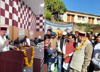 ब्लॉक प्रमुख राणा के कार्यकाल में नवनिर्मित द्वारीखाल विकासखण्ड के ब्लाक सभागार का कबीना मंत्री सतपाल महाराज ने किया लोकार्पण mahendra-rana-dwarikhal
