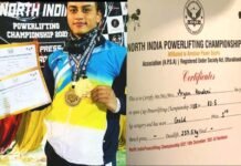 श्रीनगर के आर्यन कंडारी ने पावर लिफ्टिंग चैम्पियनशिप में जीते दो गोल्ड मेडल