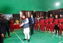 मुख्यमंत्री धामी ने उत्तराखण्ड सचिवालय बैडमिंटन क्लब द्वारा आयोजित अन्तर्विभागीय बैडमिंटन प्रतियोगिता-2021 का किया शुभारम्भ