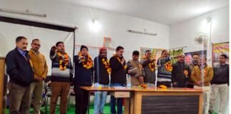 जूनियर हाई स्कूल शिक्षक संगठन कोट ब्लॉक के त्रैवार्षिक अधिवेशन में नई कार्यकारिणी का गठन