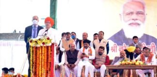 मुख्यमंत्री धामी ने 11710.50 लाख रूपये की योजनाओं का किया लोकार्पण एवं शिलान्यास
