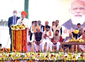 मुख्यमंत्री धामी ने 11710.50 लाख रूपये की योजनाओं का किया लोकार्पण एवं शिलान्यास