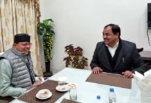 हरक सिंह रावत और उमेश शर्मा ने शाम को मुख्यमंत्री धामी से की मुलाकात
