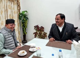 हरक सिंह रावत और उमेश शर्मा ने शाम को मुख्यमंत्री धामी से की मुलाकात