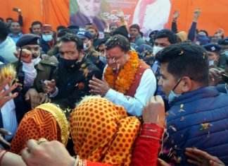 मुख्यमंत्री ने ओखलकाण्डा में 38 करोड़ की 23 विकास योजनाओं का किया लोकार्पण एवं शिलान्यास cm-dhami-in-okalkanda