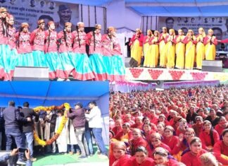 द्वारीखाल महोत्सव में ग्रामीण महिलाओं ने बिखेरी लोक संस्कृति की छटा, वेशभूषा प्रतियोगिता में देखने को मिली पहाड़ी संस्कृति की झलक dwarikhal-mahotsav
