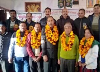 शैक्षिक उन्नयन गोष्ठी में जू.हा.शि.सं. पोखड़ा ब्लॉक की नई कार्यकारिणी का गठन