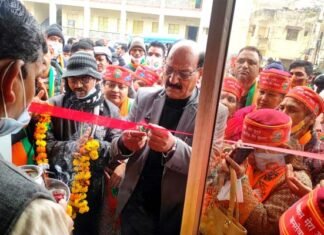नरेंद्र नगर विधानसभा से भाजपा प्रत्याशी सुबोध उनियाल ने ढालवाला में चुनाव कार्यालय किया शुभारंभ