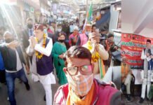 भाजपा प्रत्याशी पोरी के समर्थन में मुख्यमंत्री धामी ने पौड़ी पहुंचकर किया प्रचार cm-dhami-in-pauri