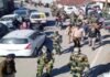 विधान सभा चुनाव-2022 की सुरक्षा के दृष्टिगत जनपद पुलिस ने अर्द्धसैनिक बल के साथ पौड़ी क्षेत्र में किया फ्लैग मार्च flag-march-pauri