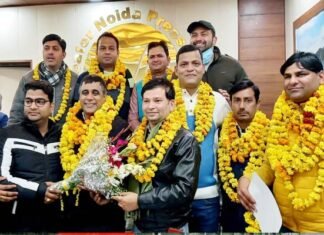 धर्मेंद्र चंदेल एक बार फिर बने ग्रेटर नोएडा प्रेस क्लब के अध्यक्ष, कपिल शर्मा महासचिव greater-noida-press-club