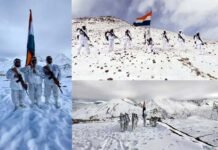 ITBP के हिमवीर जवानों ने 16000 फीट की ऊंचाई पर माइनस 40 डिग्री तापमान में मनाया गणतंत्र दिवस